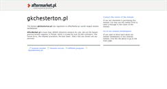 Desktop Screenshot of gkchesterton.pl